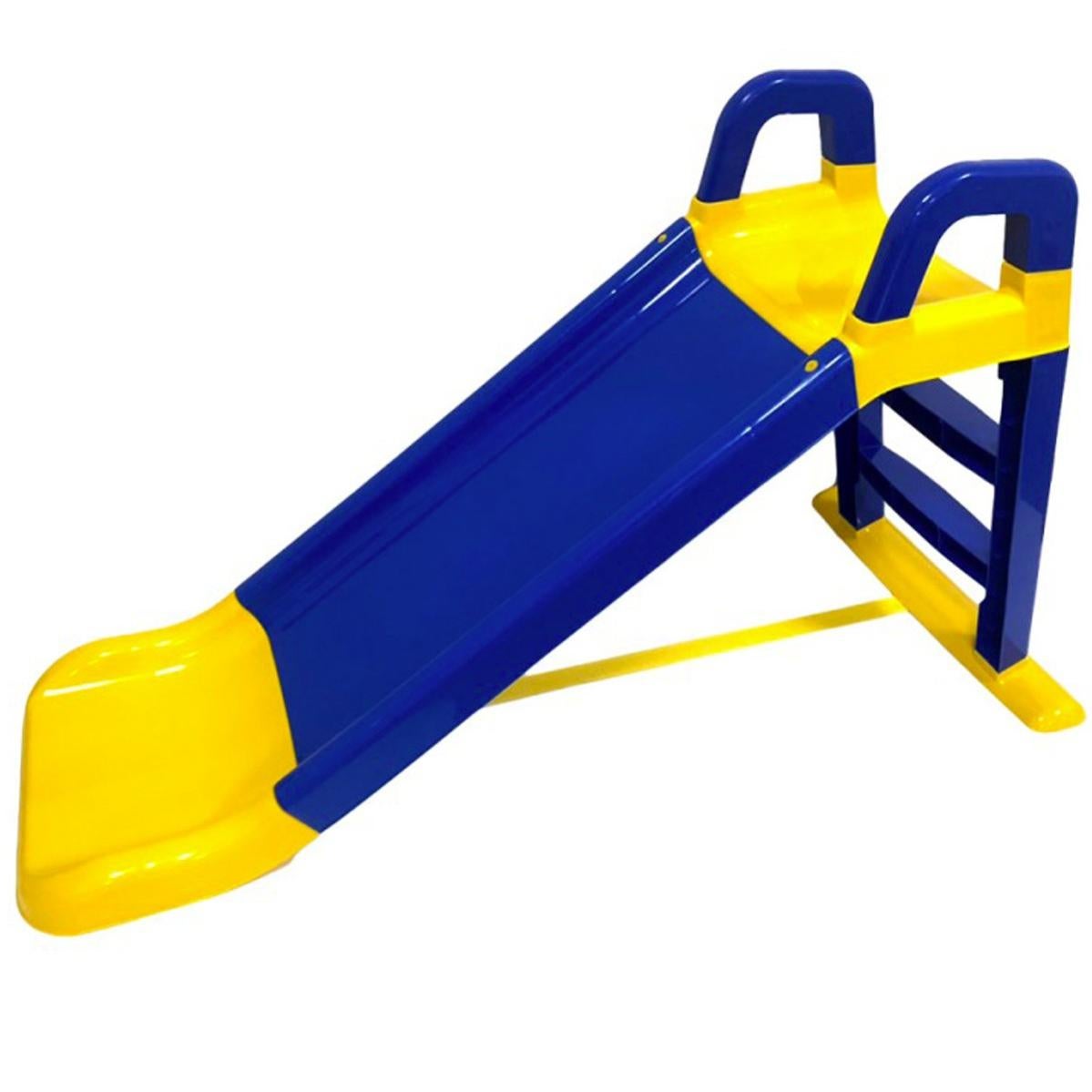 MELO Toboggan avec glisse 140 cm enfants intérieur extérieur Bleu