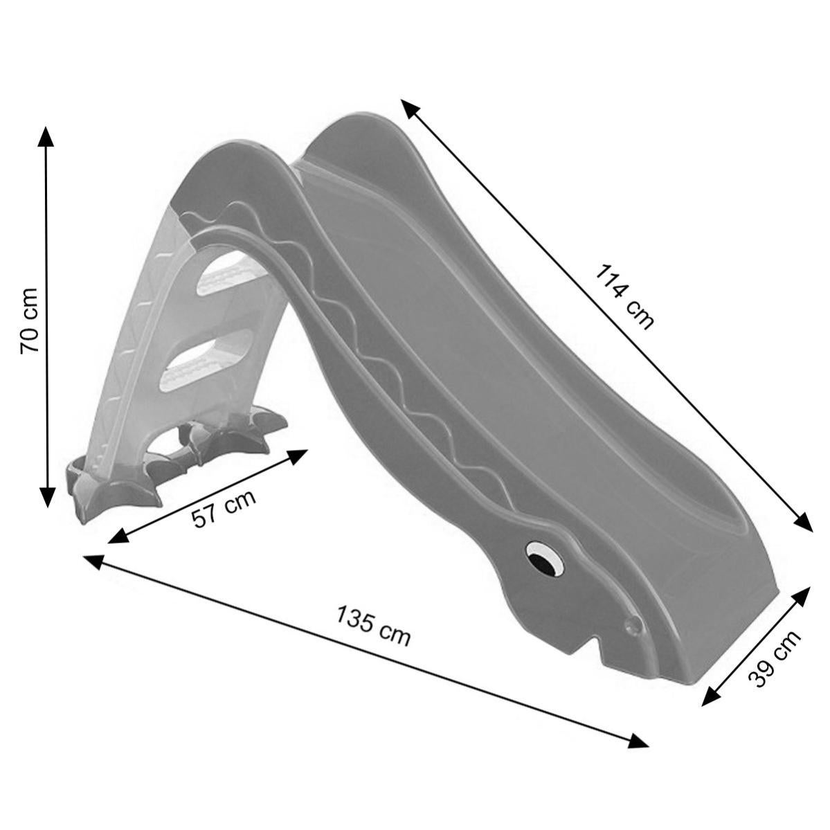 Dino Toboggan Enfant Glisse De 114 Cm Interieur Exterieur Vert Leroy Merlin