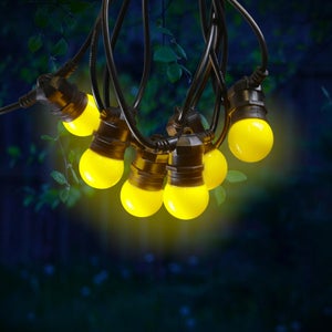 Guirlande Guinguette SKYLANTERN 10 Mètres - 10 Douilles, IP65, Pour Extérieur, Professionnel Ou Particulier