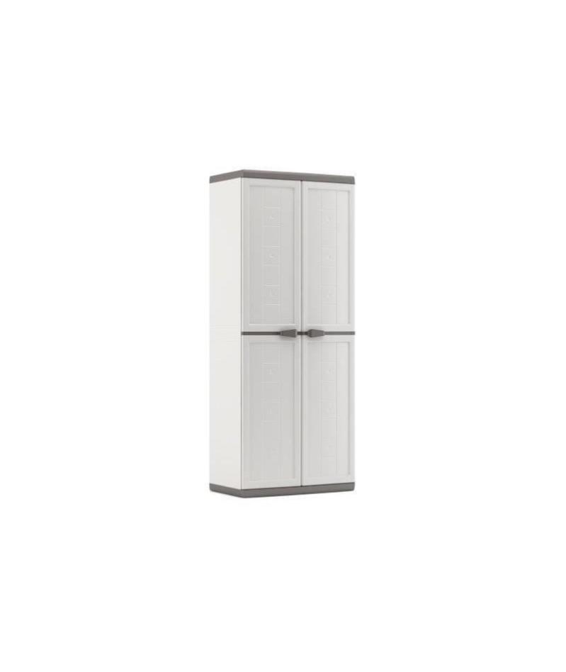 Keter Armoire Utilitaire Jolly Blanc Et Gris 68 X 39 X 166 Cm