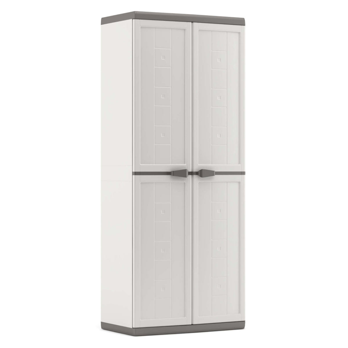 Keter Armoire Utilitaire Jolly Blanc Et Gris 68 X 39 X 166 Cm