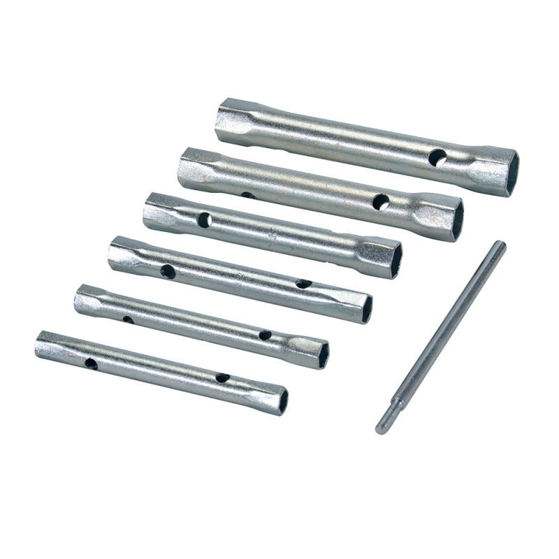 Silverline Set di chiavi a tubo metriche a 6 p.zi 8 - 19 mm