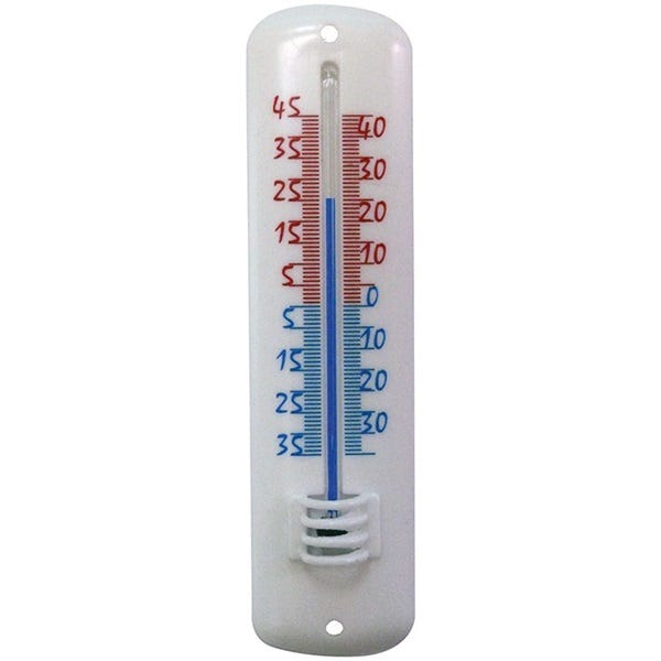 Thermomètre à alcool fixe. Dimension : 39.5 cm