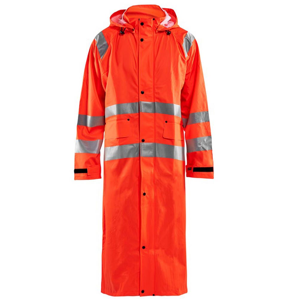 Manteau de pluie imperméable Blaklader Haute Visibilité Classe 3 Orange S