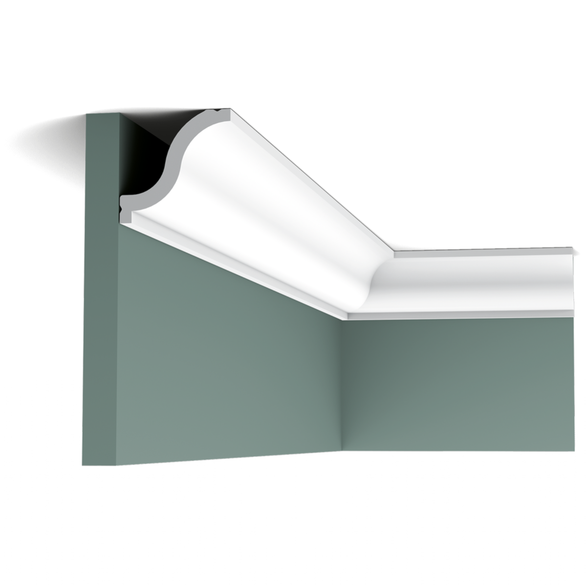 Orac Decor Eckleiste CX108 – 200 Cm X 5,4 Cm X 5,5 Cm, Aus Extrudiertem Polystyrol (HDPS), Vorgrundiert, Für Innen & Außen