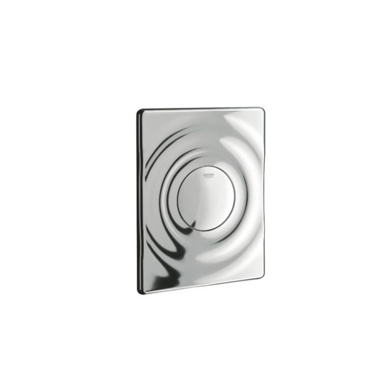 VIGOUR Piastra Di Azionamento Per WC A Scomparsa, Cromo Satinato - Pulsante Doppio Scarico, 145x205 Mm