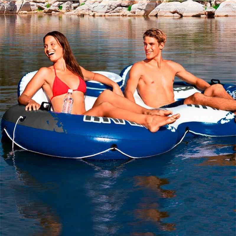 Rueda Doble Con Nevera - Colchoneta Hinchable River Run