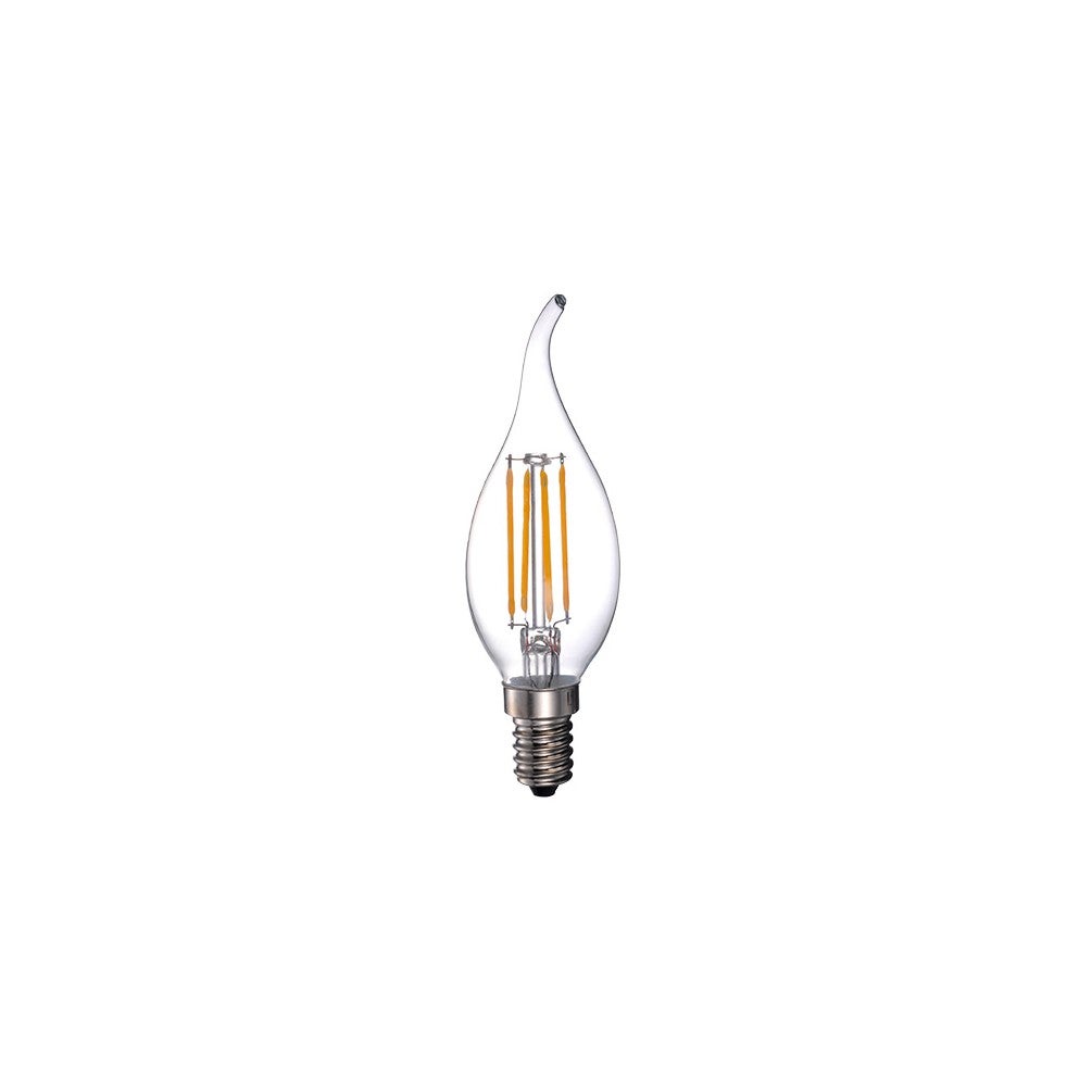 Fox Light Ampoule LED-S19 Filament Flamme opaque torsadée CA35 - E1
