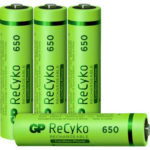 GP Batteries GPRCK65AAA570C4 Pile rechargeable LR3 (AAA) NiMH 650 mAh 1.2 V  4 pc(s)