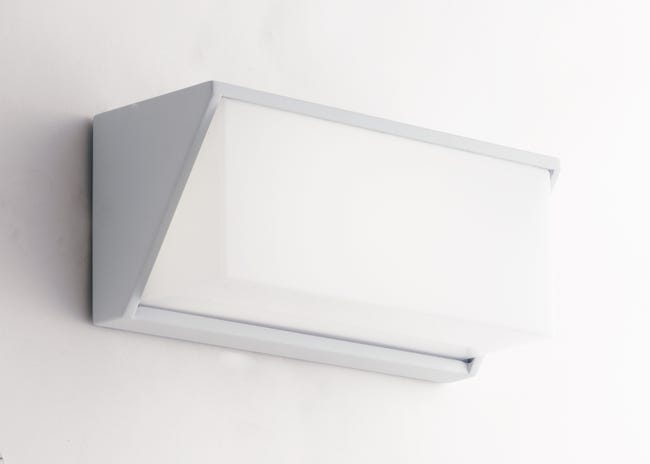 vacío Naturaleza Emociónate Aplique LED exterior rectangular LUXON blanco 12W 4000K (luz natural) |  Leroy Merlin