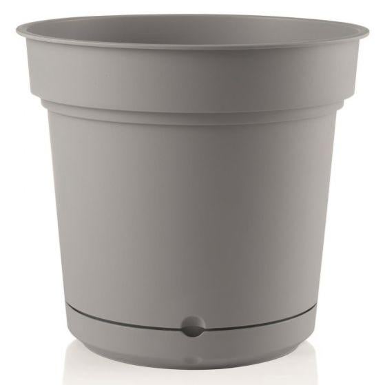 Vaso rotondo in resina Easy 100 cm. Bianco | Leroy Merlin