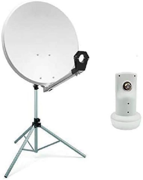 Kit Parabole Camping-car 37 Cm - Avec LNB, Ventouse, Mallette De Transport - Réception Satellite Nomade