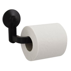 Dérouleur papier toilette WC avec réserve en métal noir H55cm - RETIF