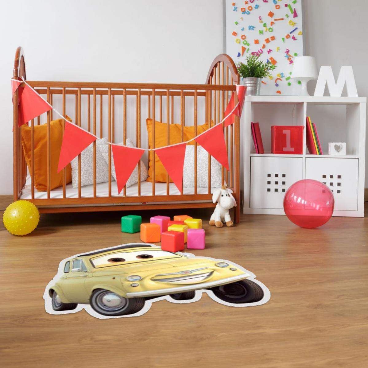 Tapis Enfant 50x80 Cm Forme Originale Disney Shaped Luigi Jaune Chambre Adapte Au Chauffage Par Le Sol Leroy Merlin