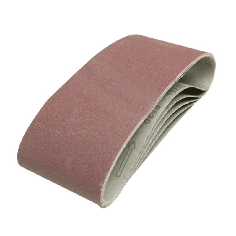 Pack 5 Bandes Abrasives Makita 100x610 Mm Grain 40 - Parfait Pour Bois Et Métal Sur Ponceuses 9402-9403-9404