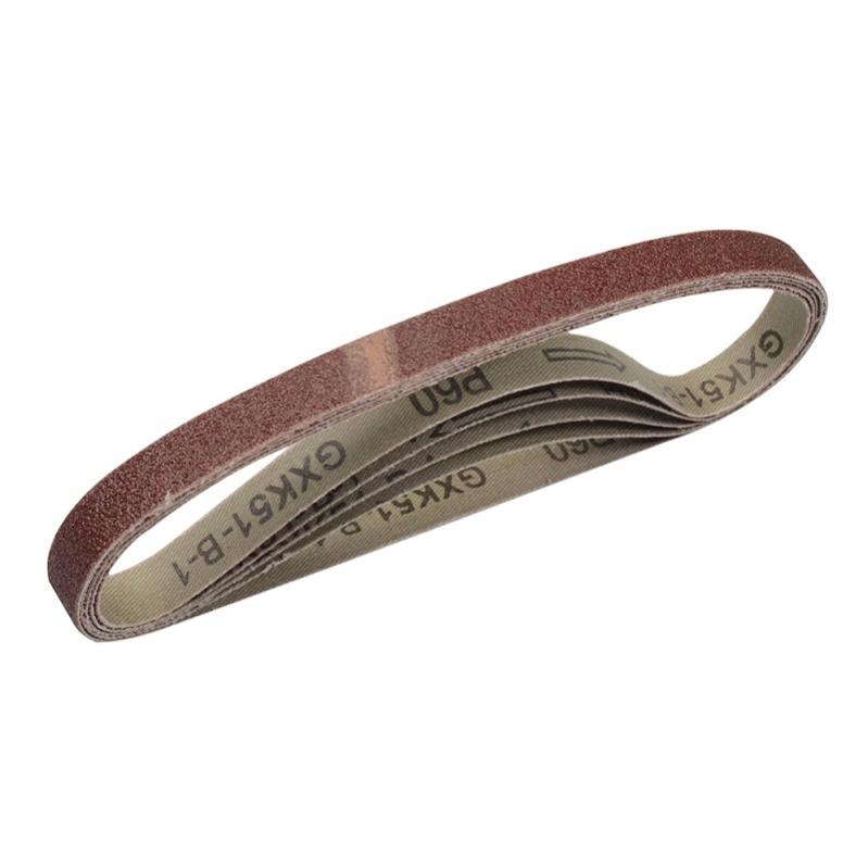Bandes Abrasives Professionell en Tissu │ 48 pièces │ 13 x 451 mm │ Mixpack (8 x grain 40/60/80/120/180/240 chacun) │ compatible avec Black&Decker Power Lime │ Ensemble de Bandes Abrasives