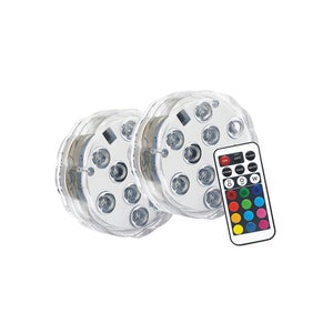 568989 Spots LED à piles avec télécommande à distance