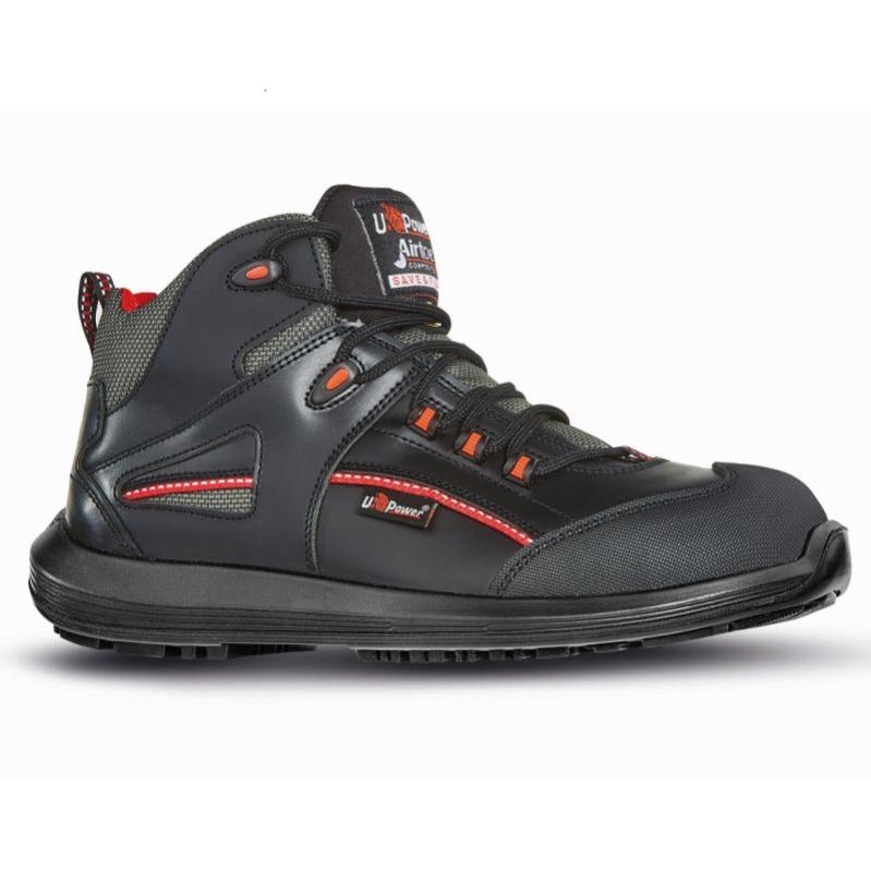 Bottes De Sécurité BLACK HAMMER S3 SRC - Cuir Noir, Embout Acier, Semelle Anti-dérapante
