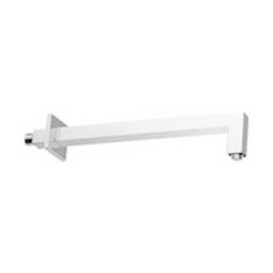 Braccio Doccia Quadro Paffoni – 40 Cm, Ottone Cromato, Con Rosetta, Attacchi 1/2"G