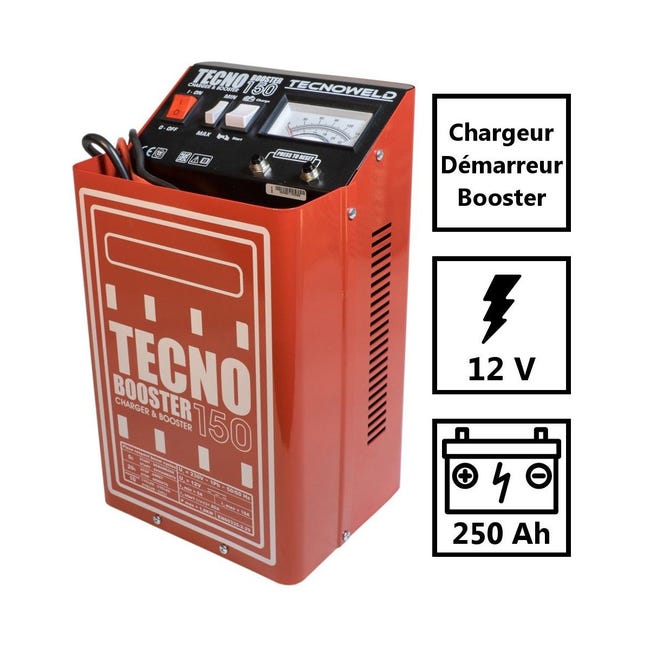 Tecnoweld Chargeur démarreur de batterie 12-24V AWELCO Charge 89A