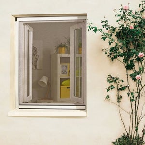 Moustiquaire de fenêtre enroulable en alu blanc Kocoon 125 x h.150 cm