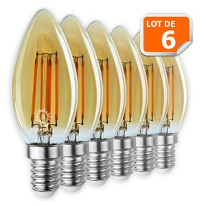 Ampoule LED flamme E14 4W 3000K Haute Luminosité - www.europalamp.com