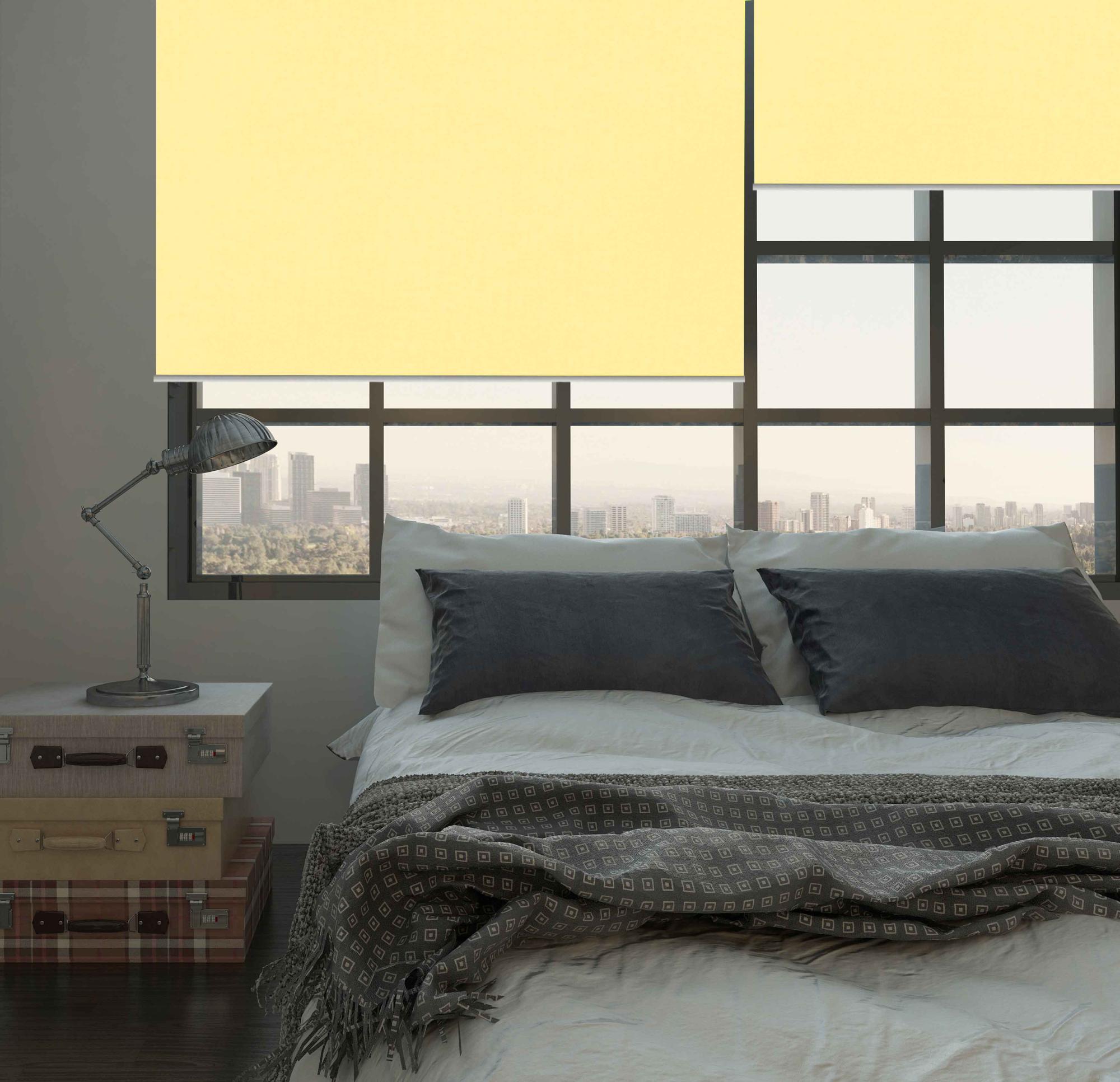 Store Enrouleur Occultant Coloré Dune 90 X 180 Cm Toile Leroy Merlin