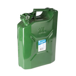 Oxid7® Bidon à carburant 10 litres en métal olive | Convient pour  l'essence, le diesel & le bioéthanol | Bidon à essence 10L avec  homologation UN 