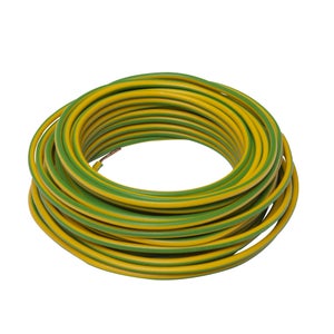 Câbles d'allumage coton vert et jaune
