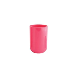 Gobelet INAGUA Taupe MSV - Récipient En Plastique Moderne 7.1x10.5cm - Pour Salle De Bain, Rangement Ou Décoration