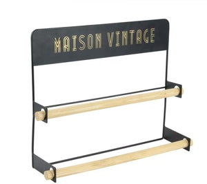2 Porte-rouleaux De Papier Essuie-tout Muraux En Bois - Installation Par Vis, Gain De Place, Naturel