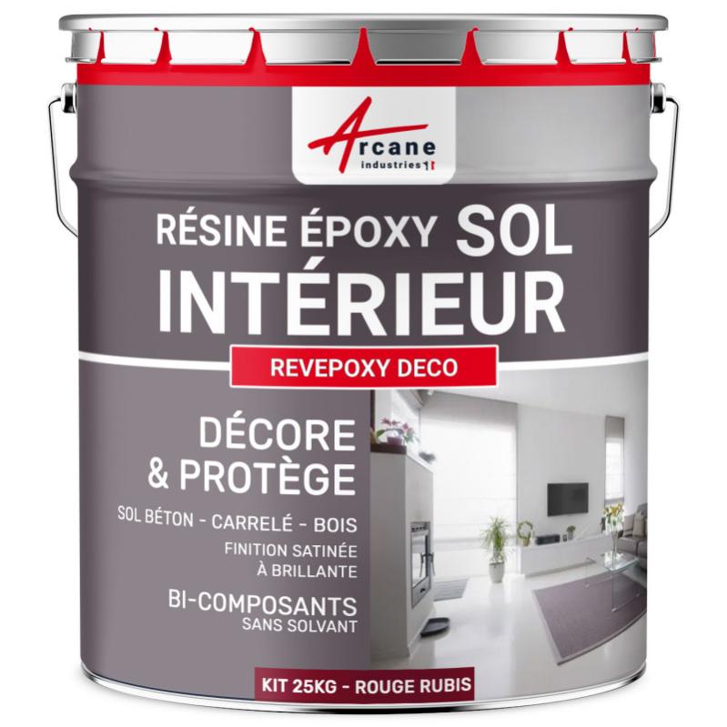 Resina Epossidica Alimentare REVEPOXY 207 - Rosso Bruno RAL 3011, Per Cisterne Alimenti, Made In France