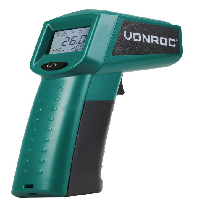 Thermomètre laser digital infrarouge – plage de mesure -40°C jusqu