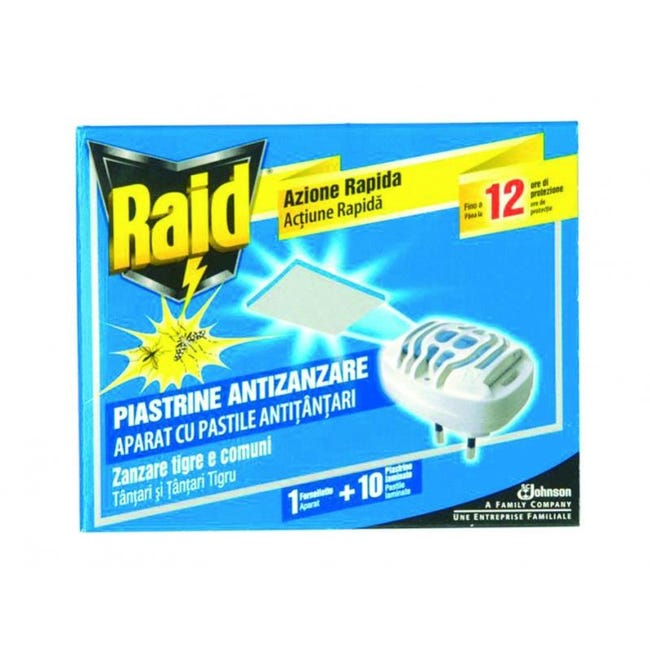 Anti Rizia Raid antizanzare fornelletto + 10 piastrine | Leroy Merlin