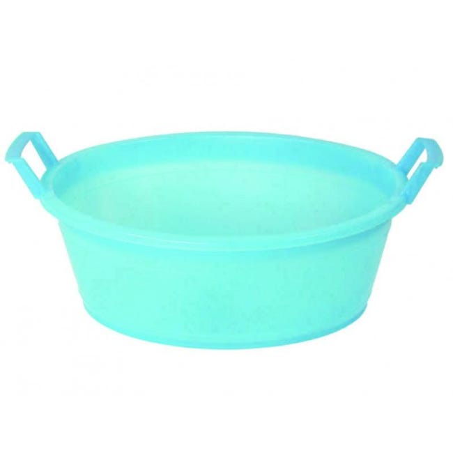 Bacinella In Plastica Ovale Neutra Diam. Cm. 60 Lt. 30