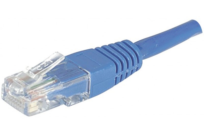 Câble Ethernet KOMELEC Câble ethernet Cat 6a 15m SFTP bleu