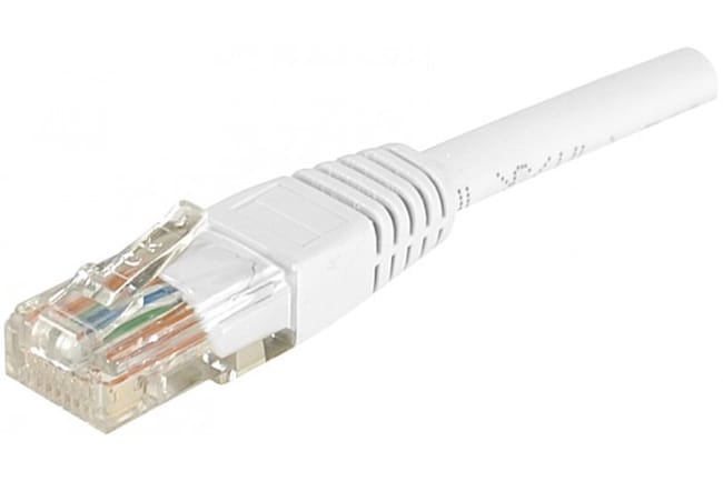 Câble Ethernet Cat 6 1 50m Utp Blanc Leroy Merlin