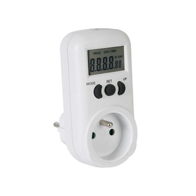 Wattmetre sur prise 2P+T 3600W, Atlantique Composants : Wattmetre sur prise  2P+T 3600W Kit / Module 3D/Loisir/Déstockage
