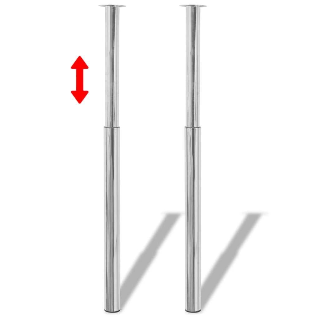 NUZAMAS Set 2 Barre Telescopiche Per Doccia In Acciaio Inox 304 – Da 60 A 80 Cm, Per Vetri Da 8 A 12 Mm, Girevoli 360° - 5