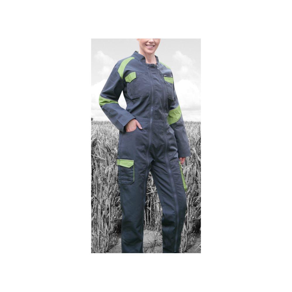 Combinaison De Travail Double Zip Rapido Bicolore Femme Orge Lma Vert