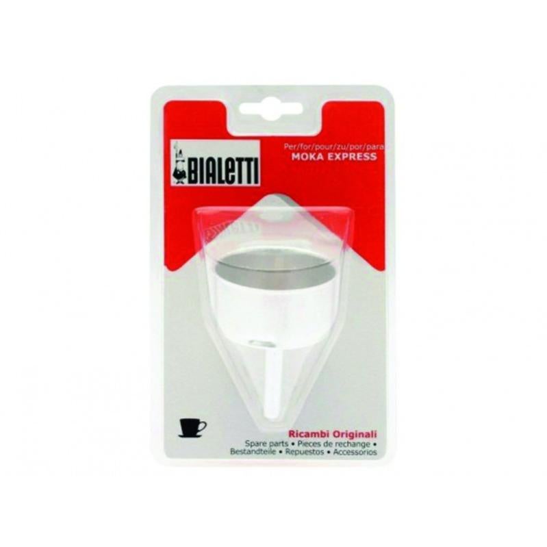 CABLEPELADO Imbuto per Caffettiera Moka Italiana, Filtro e Ricambio, Contenitore Caffè in Alluminio, Diametro 4,6 cm, per 1 Tazza