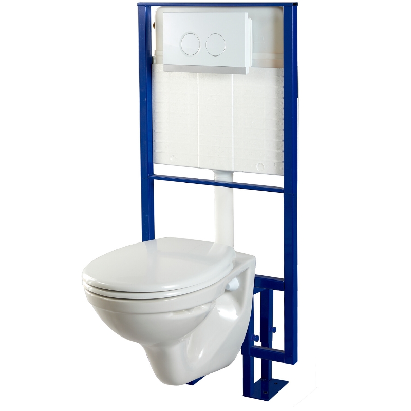 Pack wc suspendu Sol + cuvette wc NF Leroy Merlin