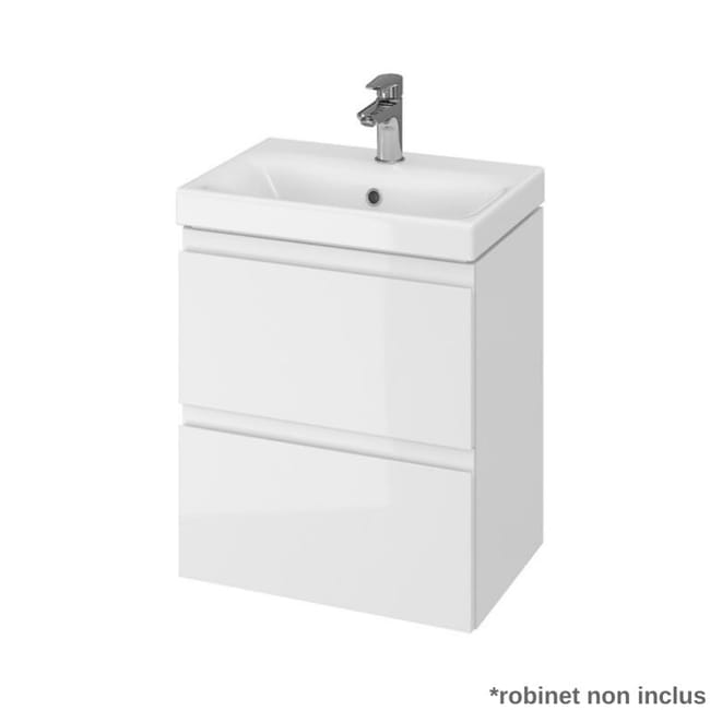 Meuble De Salle De Bain 50x35 Cm Faible Profondeur Blanc Leroy Merlin