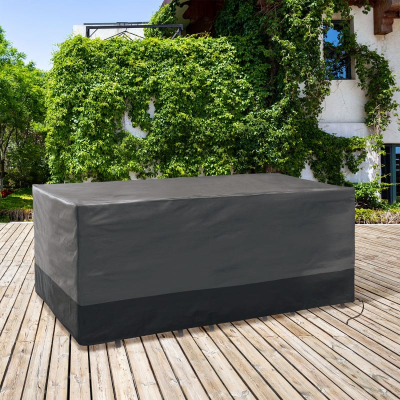 Housse de protection pour table de jardin rectangulaire 250 x 200 x 74 cm