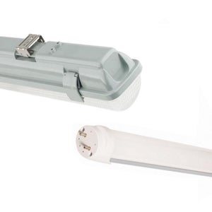 NCC-Licht Lampe LED pour pièces humides - 120 cm - 1 tube T8 de 18 W - 840  - Blanc neutre - 4000 K - IP65 : : Luminaires et Éclairage