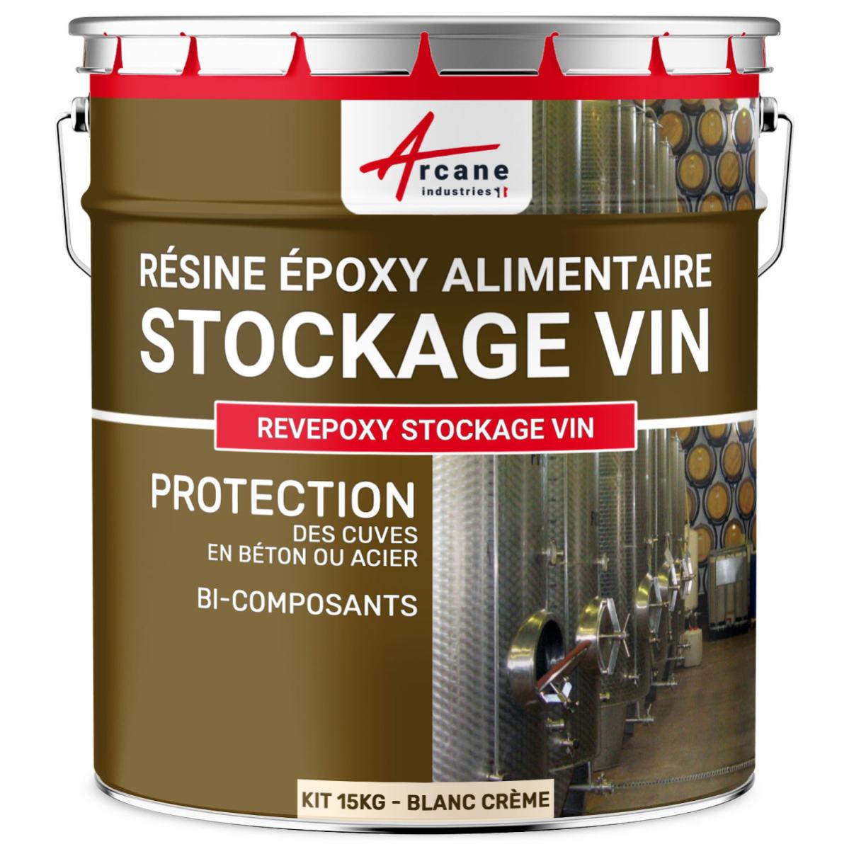 Resine epoxy pour Cuve a Vin REVEPOXY STOCKAGE VIN 15 kg Blanc