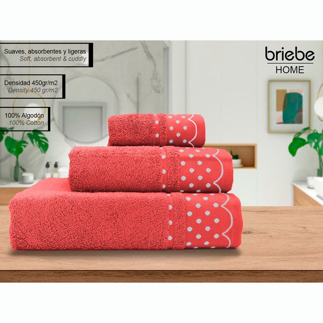 Set di asciugamani da bagno da 3 pezzi (30x50+50x90+70x140cm) 450