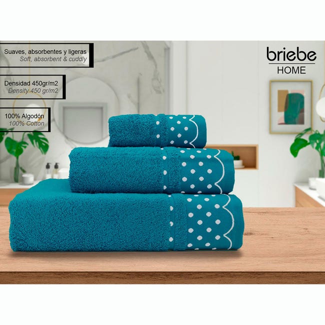  WFS Juego de toallas de ducha de 3 piezas Toallas de baño de  microfibra de alta calidad, altamente absorbentes, toallas de baño, playa,  gimnasio, toallas de baño (color: azul+marrón y gris) 