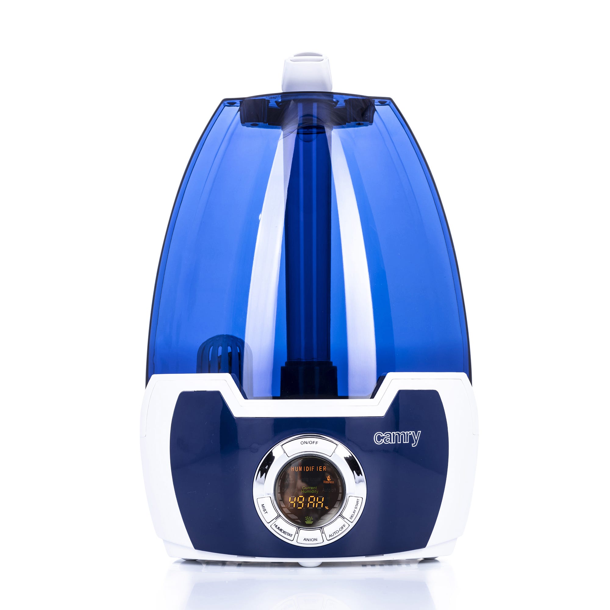 Umidificatore Ambiente Ionico 5,8 Litri Silenzioso Filtro dell'aria Timer  Camry Blu 30 CR 7956
