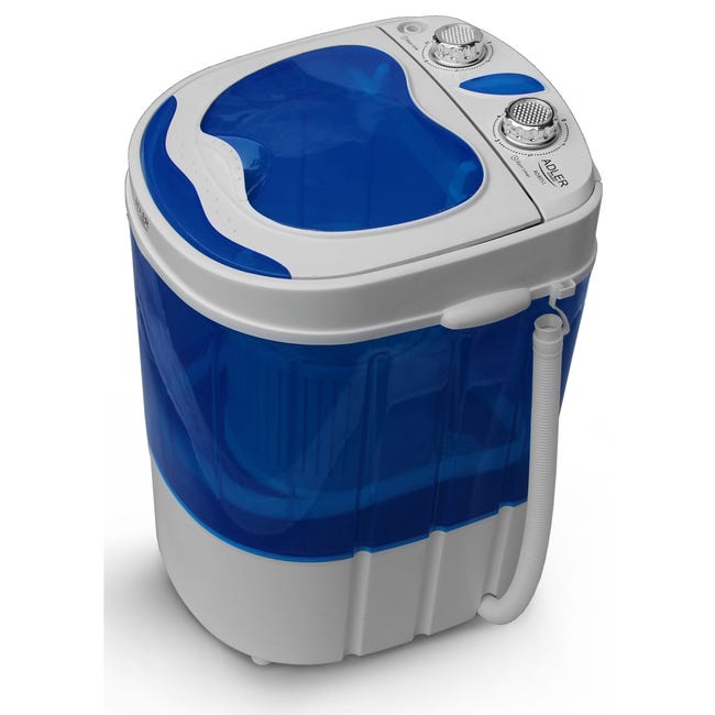 Una mini lavadora portátil con centrifugado para furgoneta 